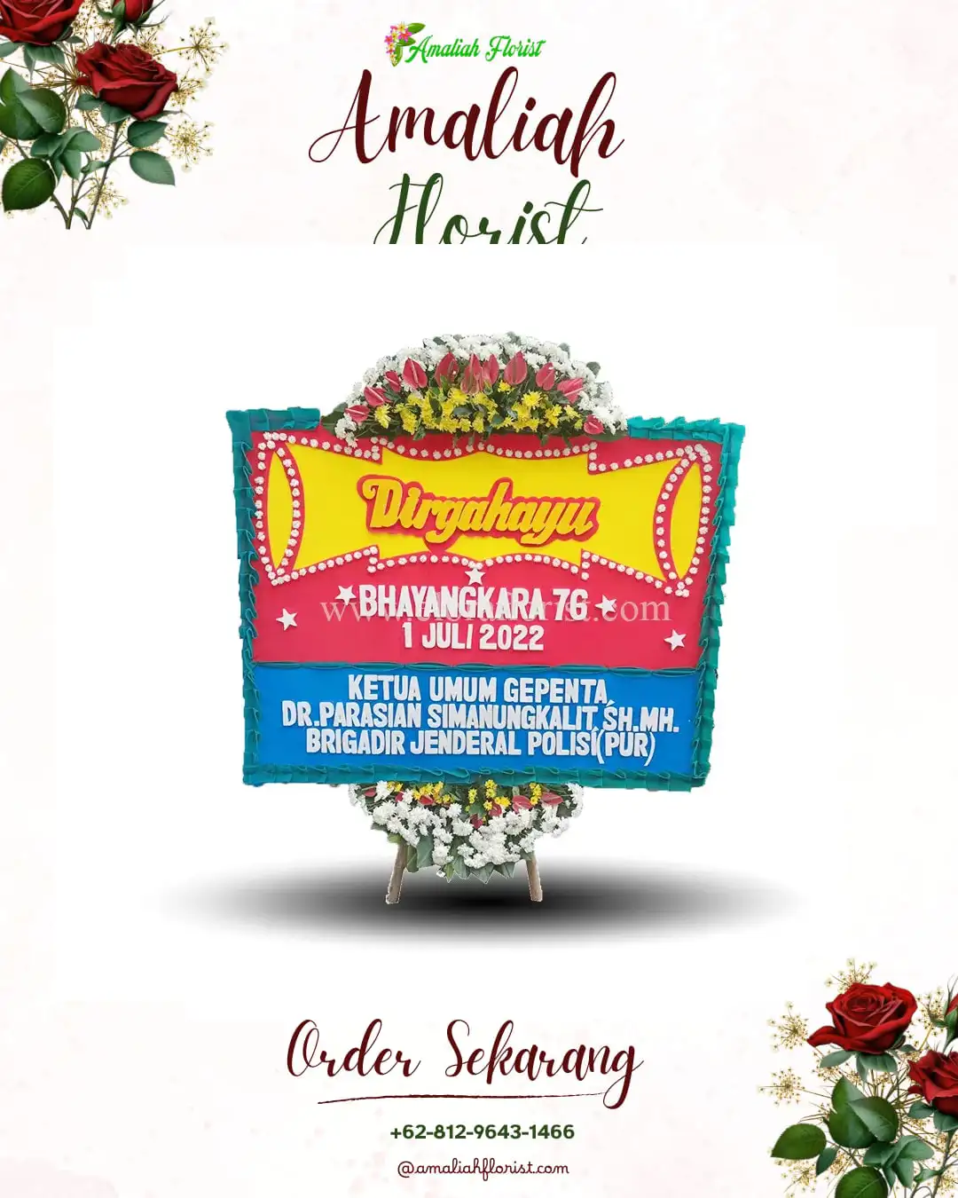 Papan Bunga HUT Ulang Tahun Tanjung Jabung Timur